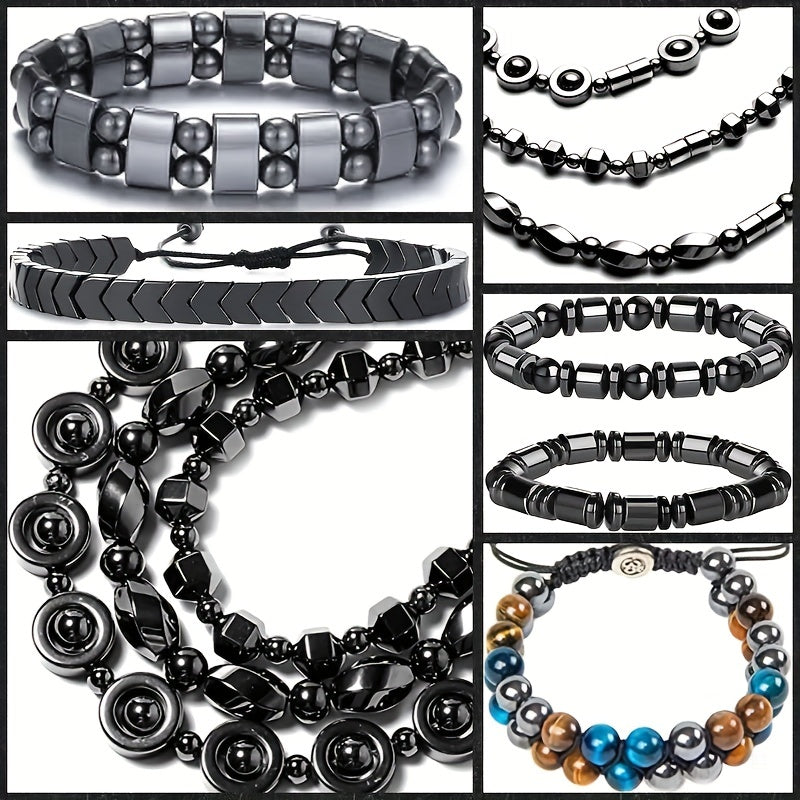 Hematite Stone Beads Cylinder Barrel Loose Beads 3 8mm