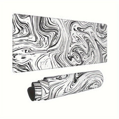 Large Mouse Pad Desk Pad Extended Non Slip Rubber Base Stitched Edges