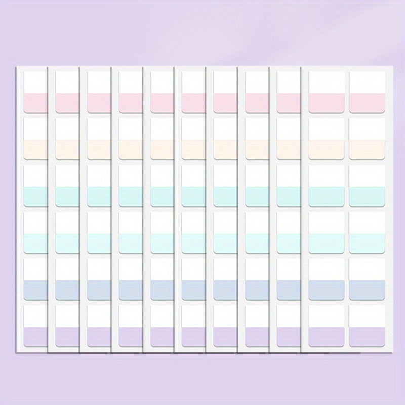 Colorful Morandi Student Classification Index Stickers