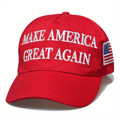 Red Letter Flag Embroidery Baseball Cap Sun Hat Hip Hop Dad Hats