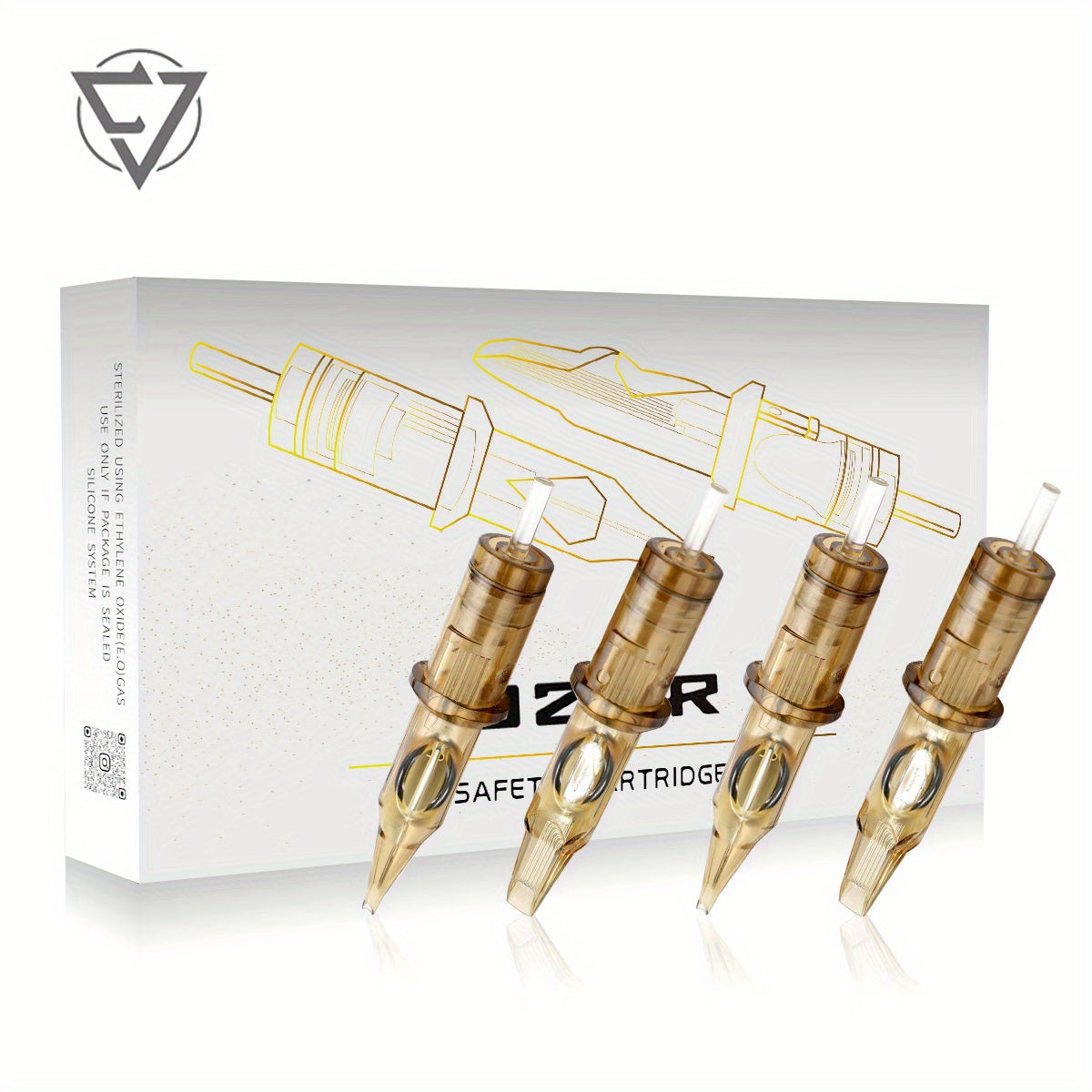 10PCS Tattoo Needles Cartridge Round Liner Round Shader Tattoo Needles