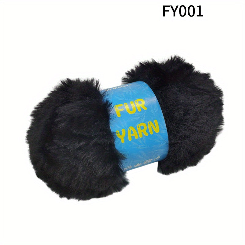 Faux Mink Fur Yarn for DIY Knitting & Crocheting 50g