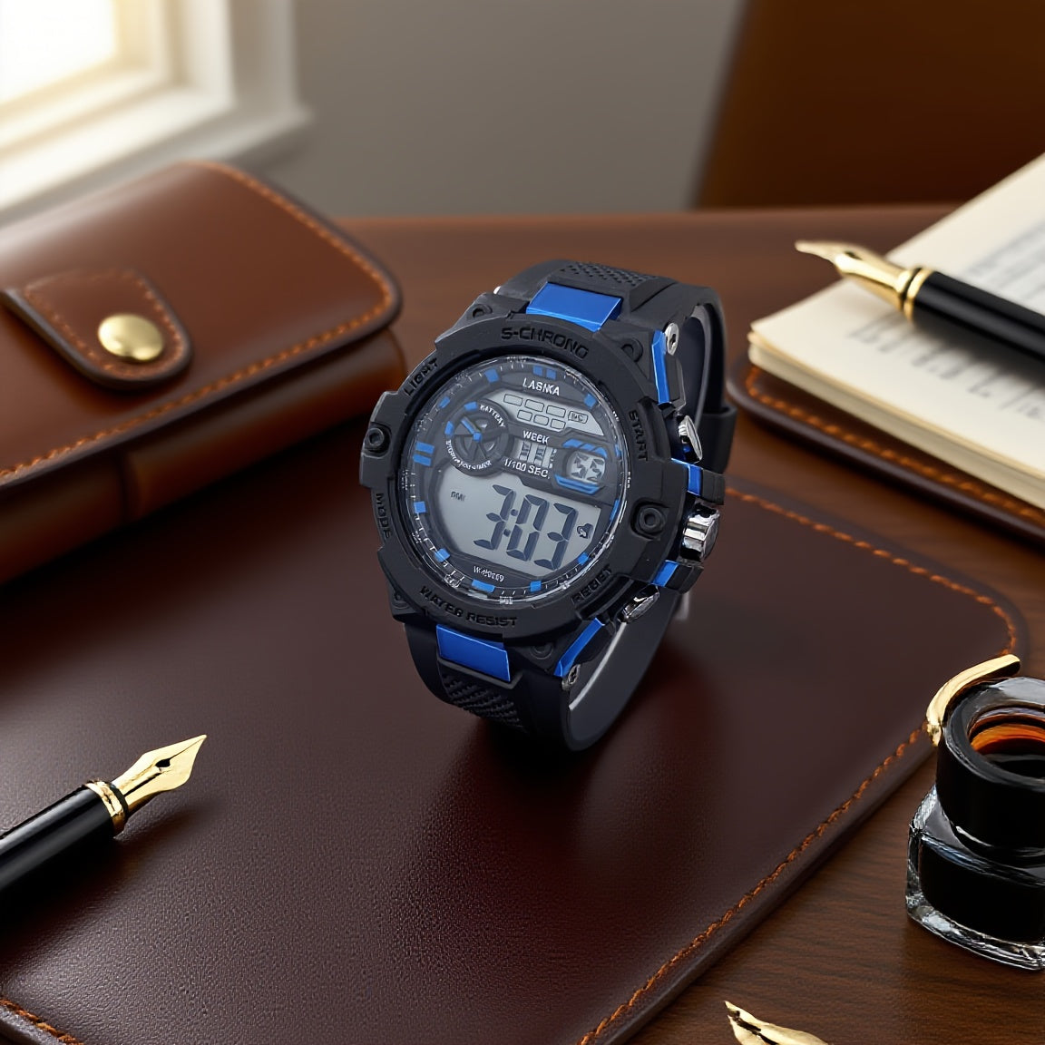 Boys' Digital Watch 8-18 Years w/ Alarm Stopwatch Timer