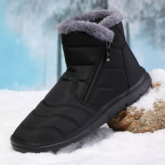 Winter Plus Velvet Women's Snow Boots Warm Lightweight Casual Zipper Snow Boots