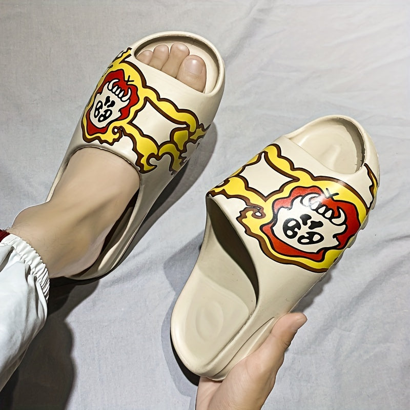 Unisex Cartoon Cloud Slides Pillow Slippers Non Slip Shoes For Indoor Outdoor