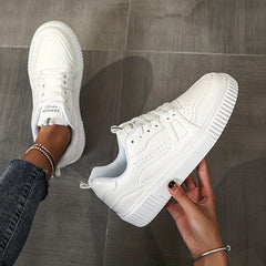 Women's Solid Versatile Skate Shoes Lightweight Low Top Outdoor Sport Shoes