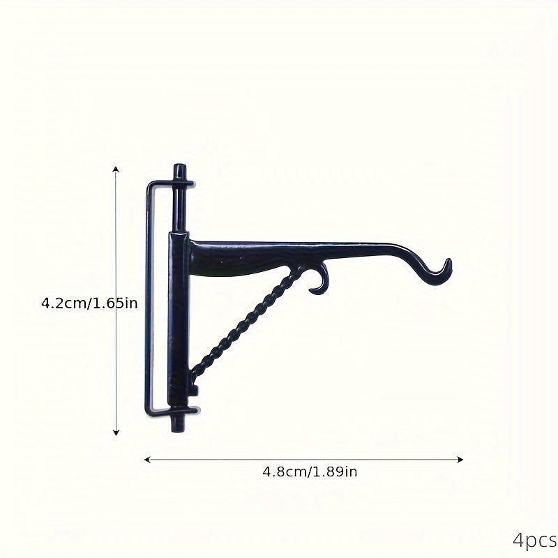 4pcs 1:12 Mini Alloy Hook Stand Model Ornament Hanging Lamp Dollhouse Decoration