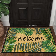 Non-slip Shaggy Fluffy Welcome Door Mat for Indoor/Outdoor Use