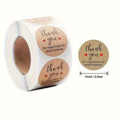 500 Thank You Sticker Self adhesive Label Packaging Sealing Sticker