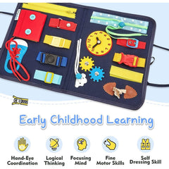 DYZI Busy Board - Sensory Travel Toy - Early Development Toy