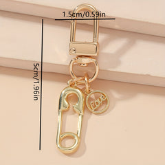 Metal U-shaped Keychain Pin Pendant