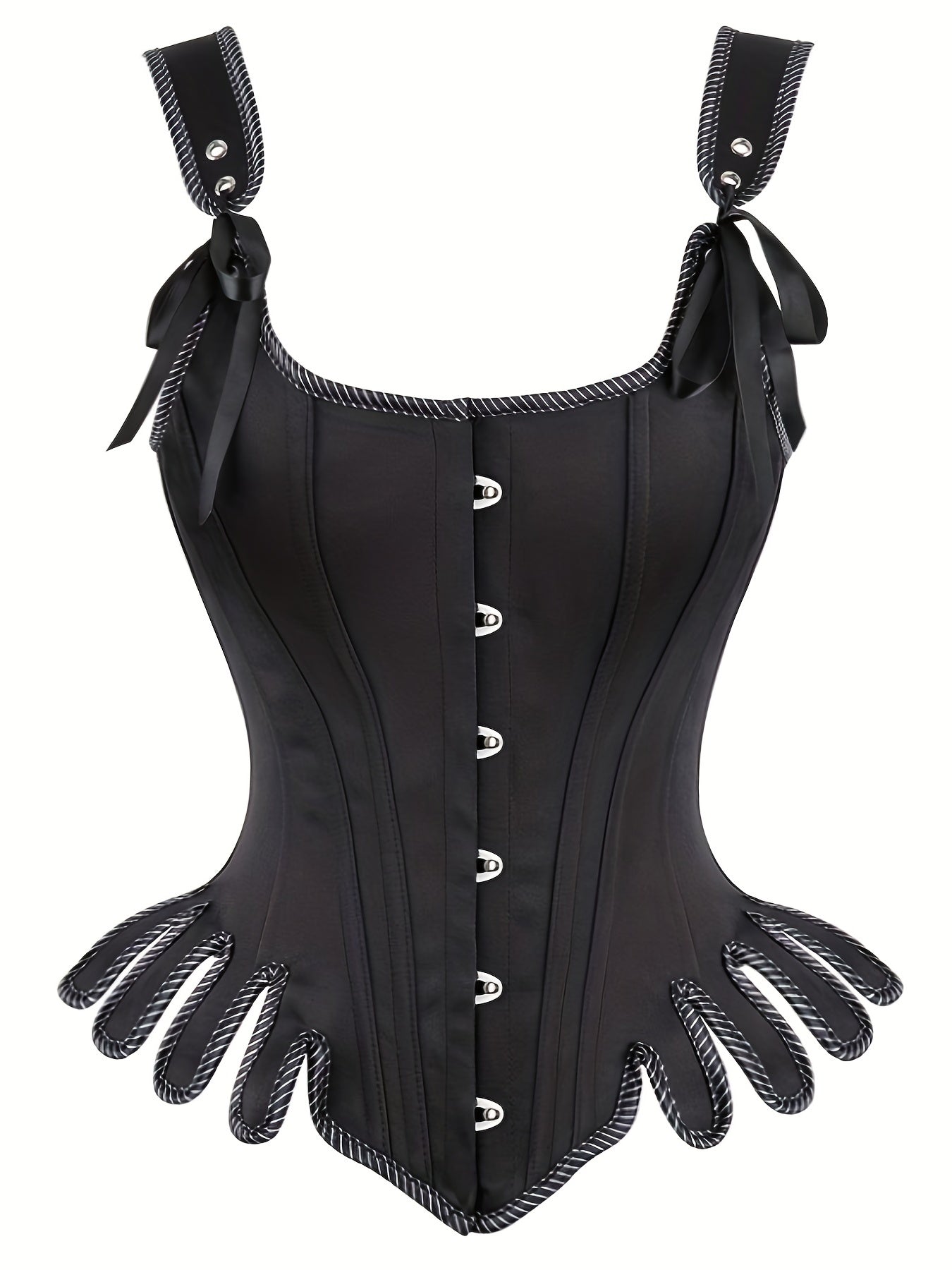 Hourglass Tank Corset Bustier Tummy Control Lace Up Body Shaper