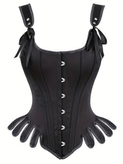 Hourglass Tank Corset Bustier Tummy Control Lace Up Body Shaper