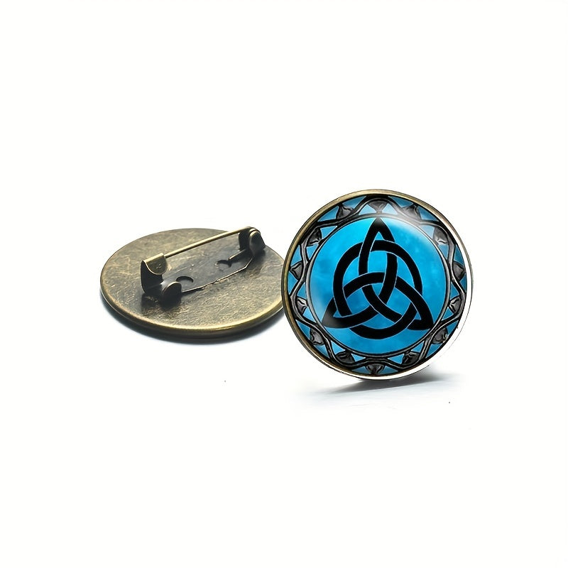 Celtic Triquetra Brooch Pins for Men