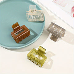 4pcs Matte Texture Hair Claw Strong Hold Styling Accessories