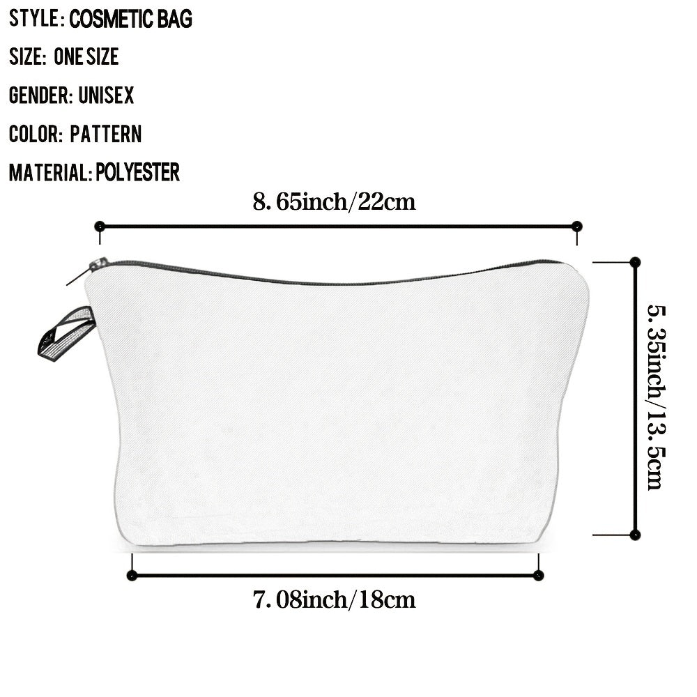 Butterfly Pattern Makeup Bag Foldable Cosmetic Bag With Zipper