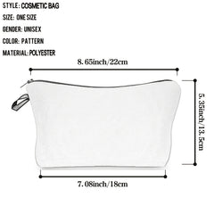 Butterfly Pattern Makeup Bag Foldable Cosmetic Bag With Zipper