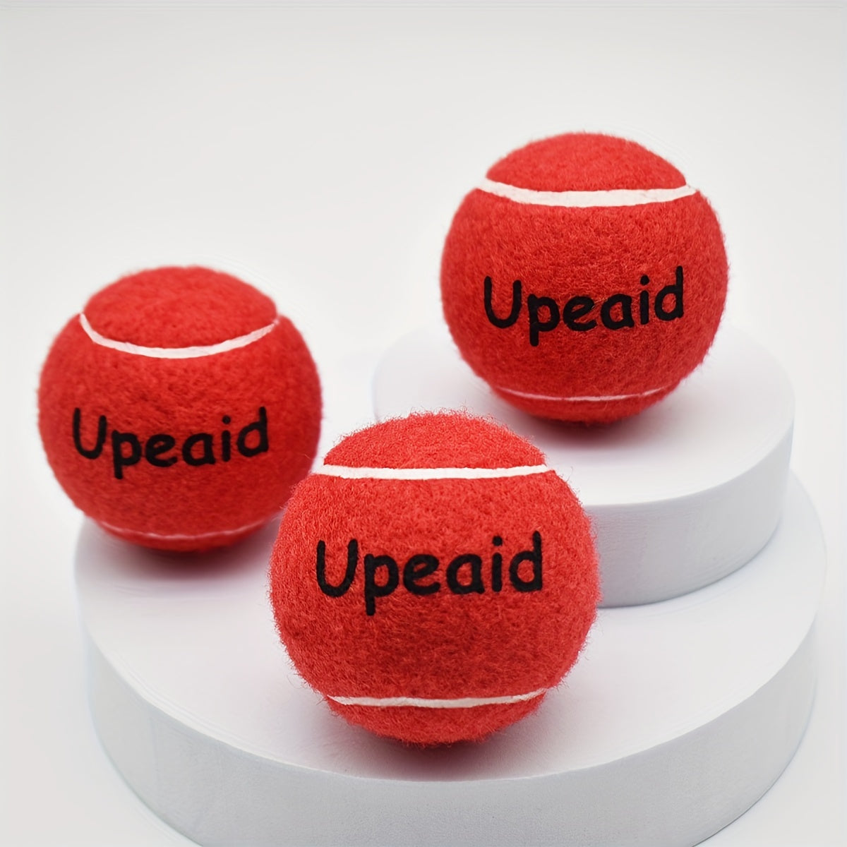 3pcs High Elastic Rubber Tennis Balls Red