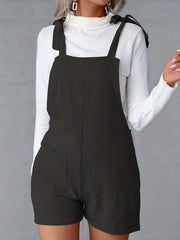 Casual Sleeveless Jumpsuit with Dual Pockets for Women