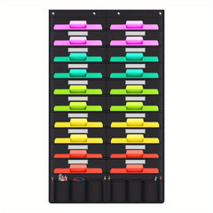 Double Row 10-Layer Hanging File Organizer Bag