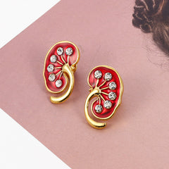 Anatomical Lung & Heart Brooch Set