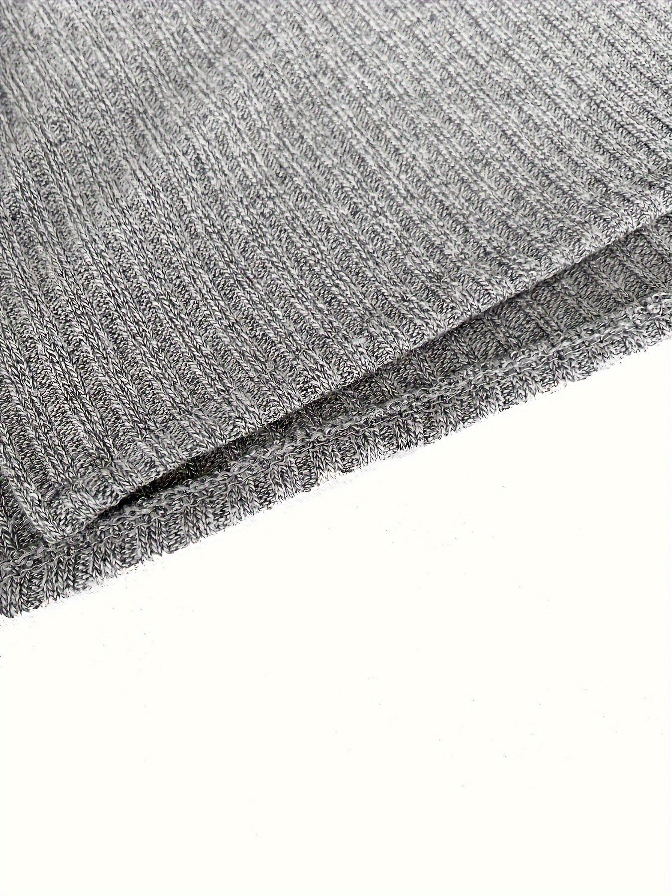  Lounge Set Women's Solid Round Neck Ribbed Knit Top & Pants Pajamas
