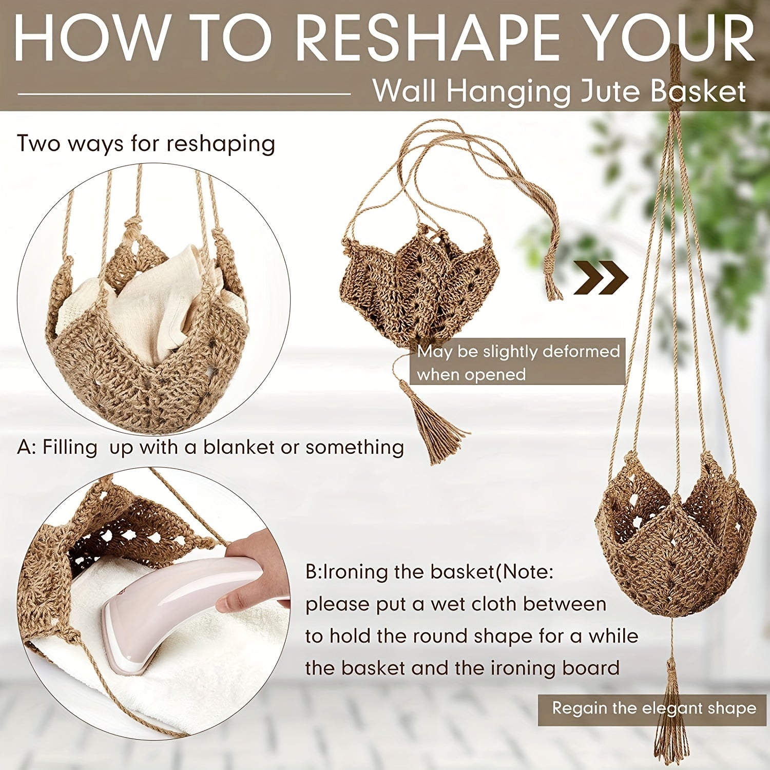 2 Pack Macrame Plant Hangers - Boho Touch for Home Decor