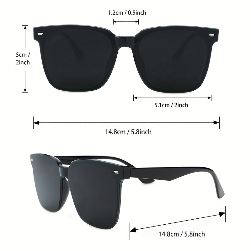 Men's Vintage Oval UV400 Sunglasses for All Seasons