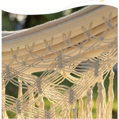 Double Tassel Hammock Portable for Outdoor Camping