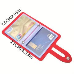 PU Leather Card Holder with 24 Card Slots - Double Sided Insert Card