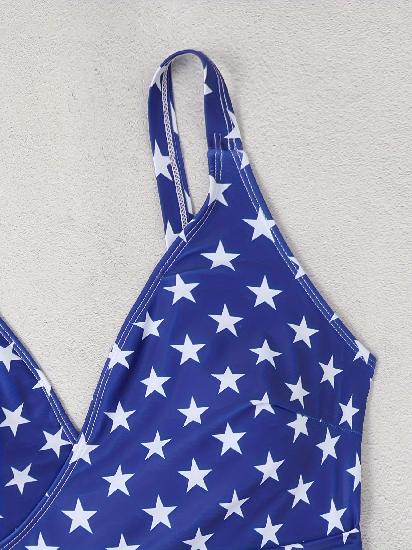  Star & Stripe Tie Side One Piece Swimsuit