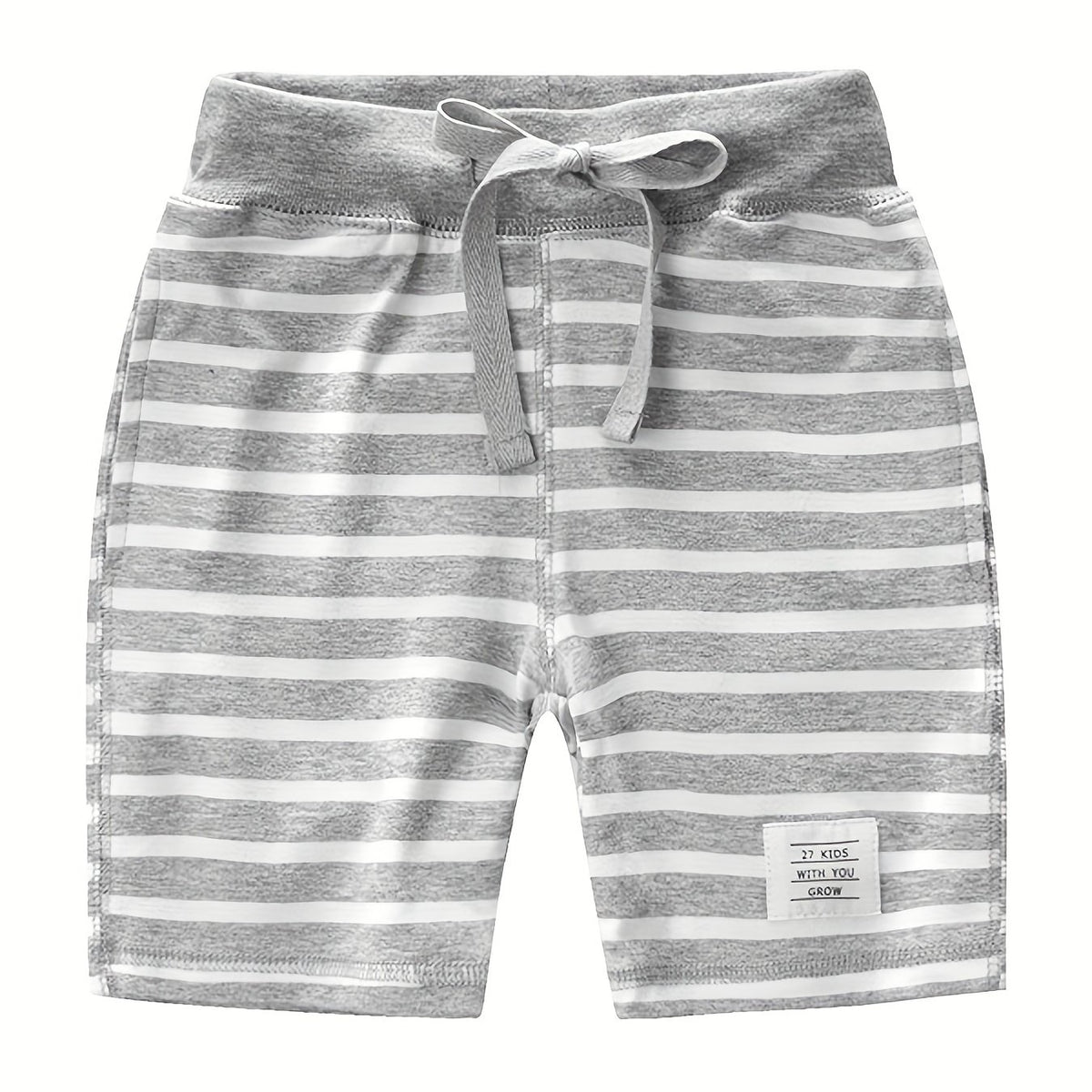 Boys Striped Shorts Drawstring Waist Kids Summer Clothes