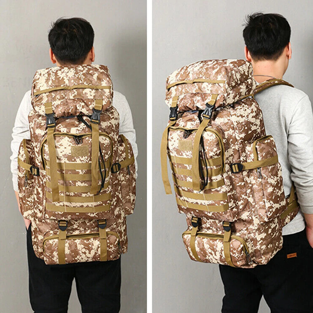 80L Military Backpack Large Capacity Travel Bag