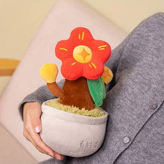 Money Plant Plush Toy Bonsai Prosperity Tree with Wealth Symbol Decor
