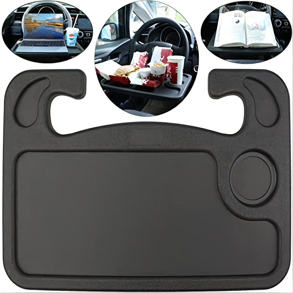 Car Steering Wheel Desk Tray Table - Multipurpose for Eating, Parking, Travel