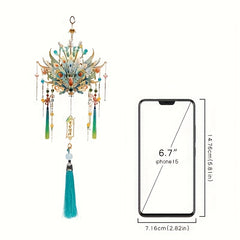 Phoenix Crown 3D Metal Puzzle Golden with Beads & Tassels - Ideal Gift
