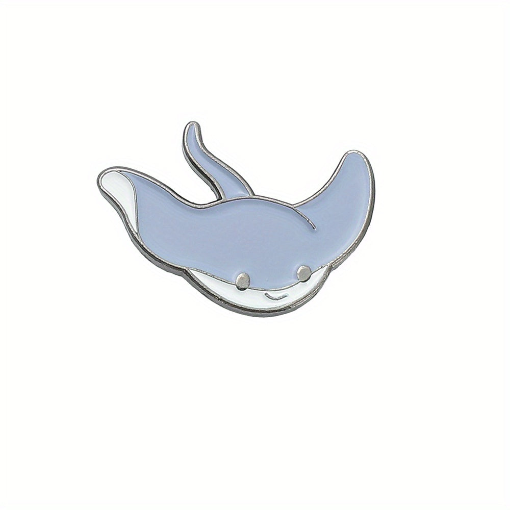 Y2K Marine Animal Brooch Set - Jellyfish and Pink Starfish Enamel Pins