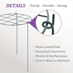 Iron Round Plant Climbing Frame for Yard Garden