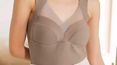 3pcs Mesh Thermal Tops Sleeveless V Neck Top Women's Lingerie
