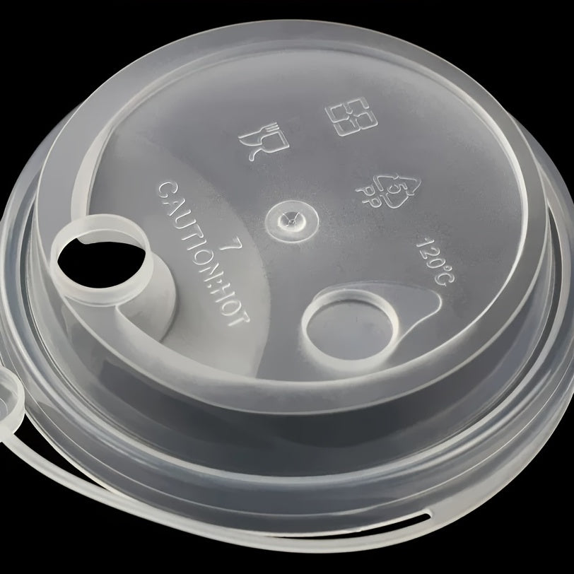 1000pcs Leak Proof Milk Tea Cup Lids 3 54in for Juice Drink Packaging