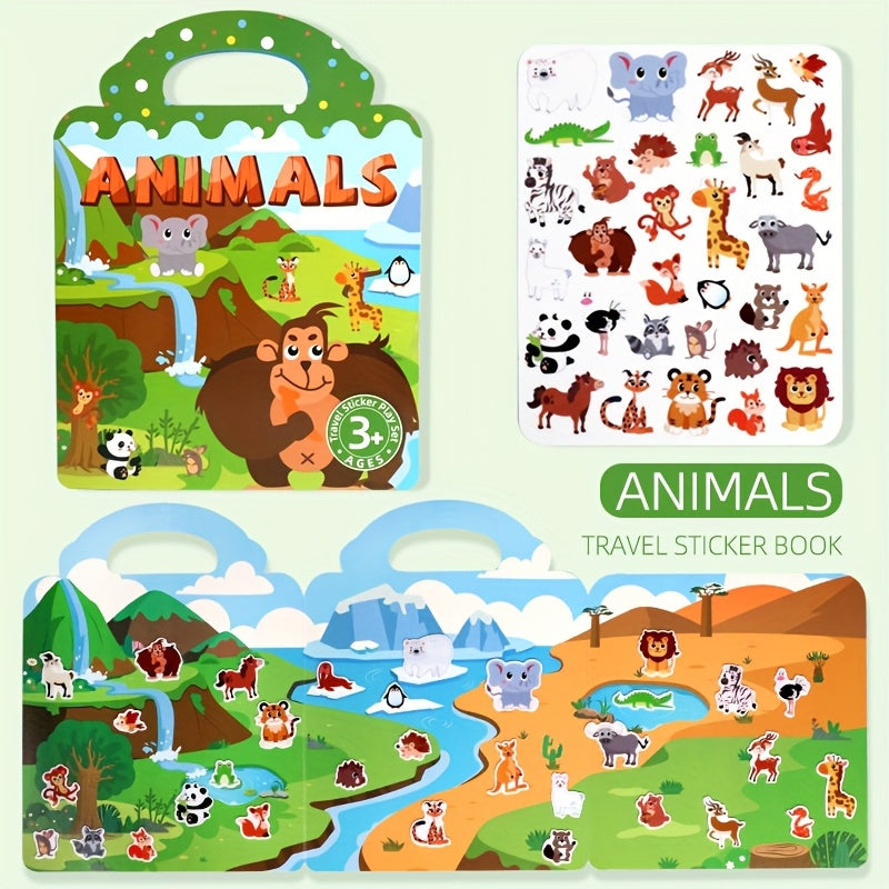 Jelly Sticker Book DIY Cartoon Stickers Vibrant Color