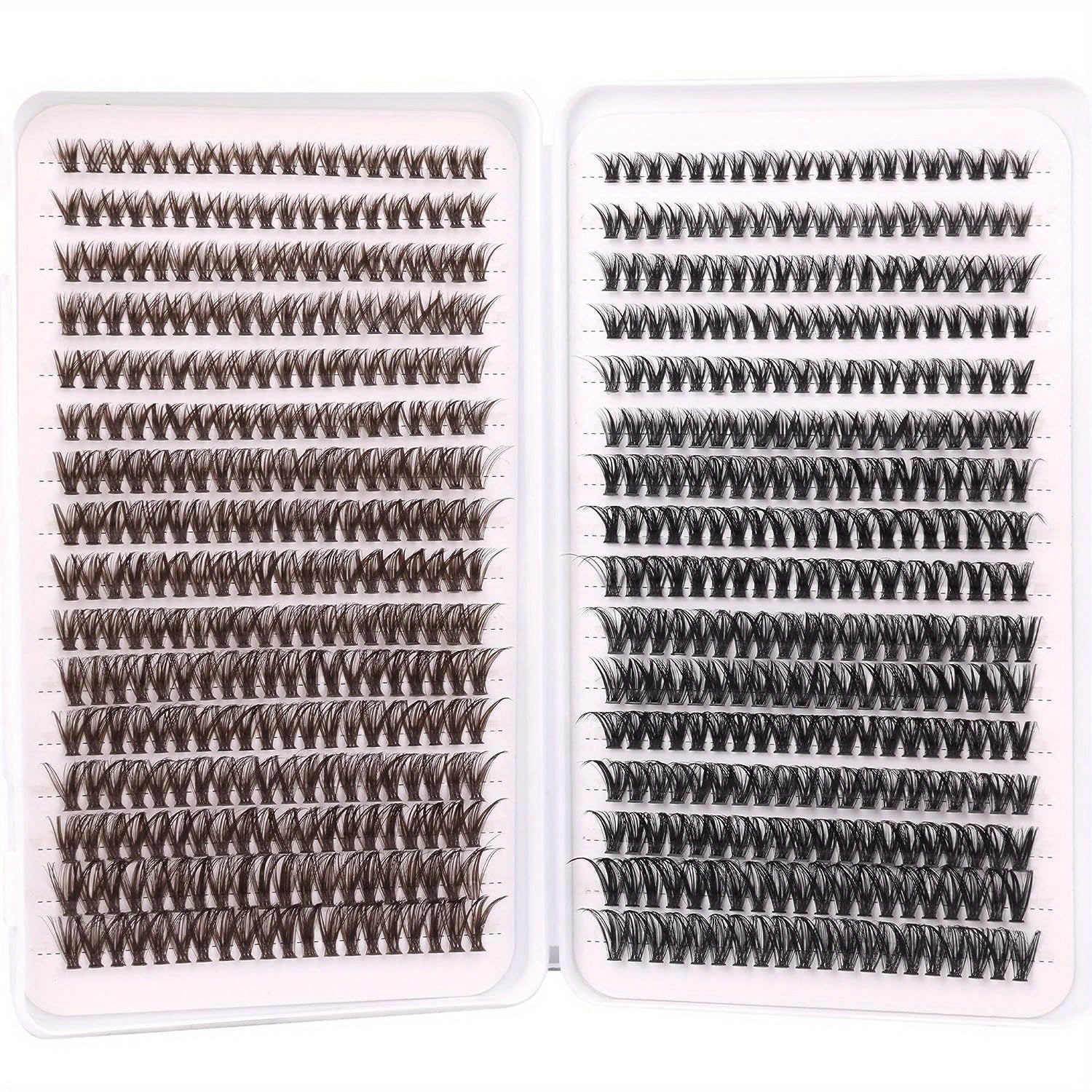 640pcs Brown Lash Clusters DIY Extensions + Halloween Lashes