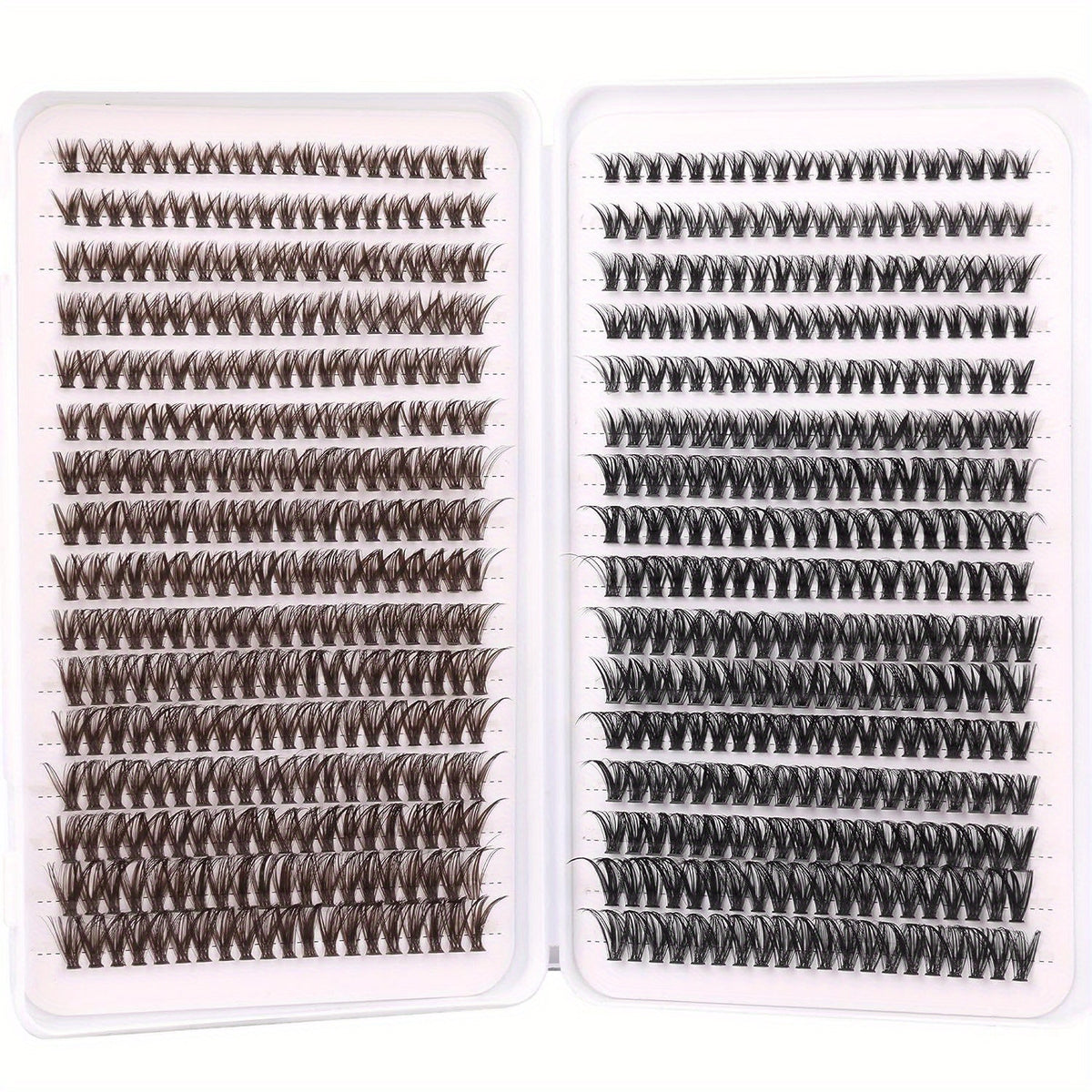 640pcs Brown Lash Clusters DIY Extensions + Halloween Lashes