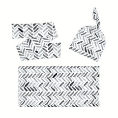 3pcs Newborn Photo Props Baby Sleeping Bag Hats Hairband Cotton Wrap Suit