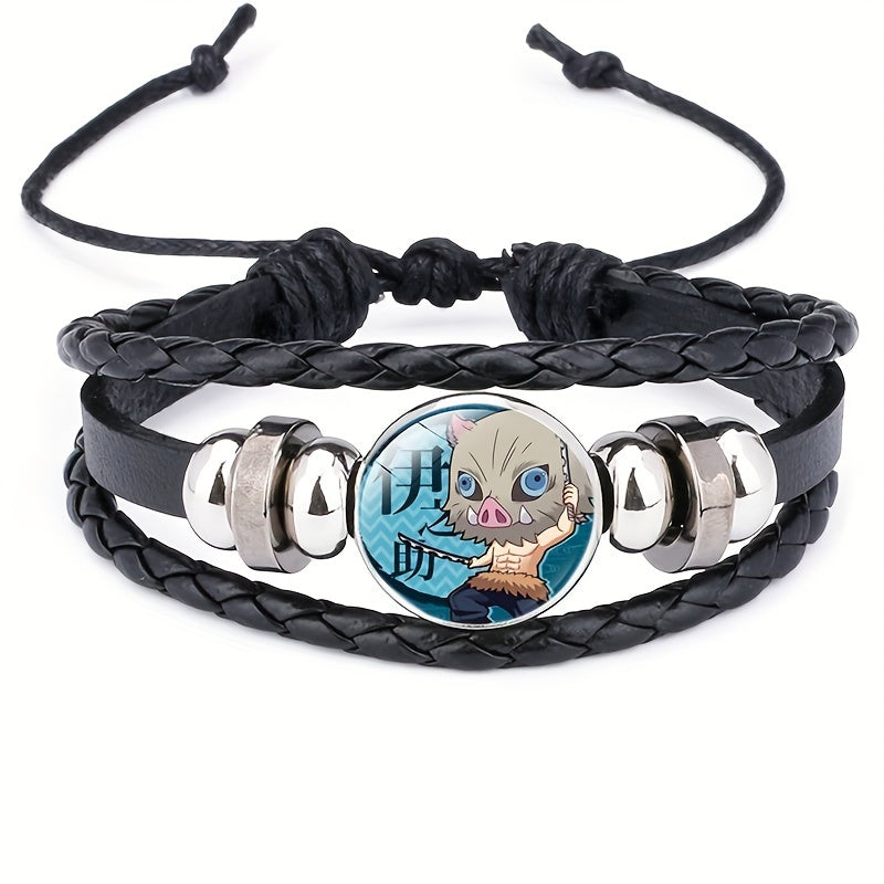 Anime Characters Bracelet for Boys, Birthday Gift, Halloween Decor