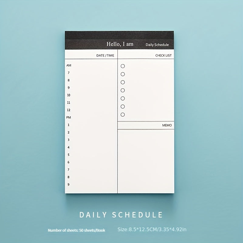 50 Sheets Memo Book Desktop Schedule Notepad Business Plan Office Supplies