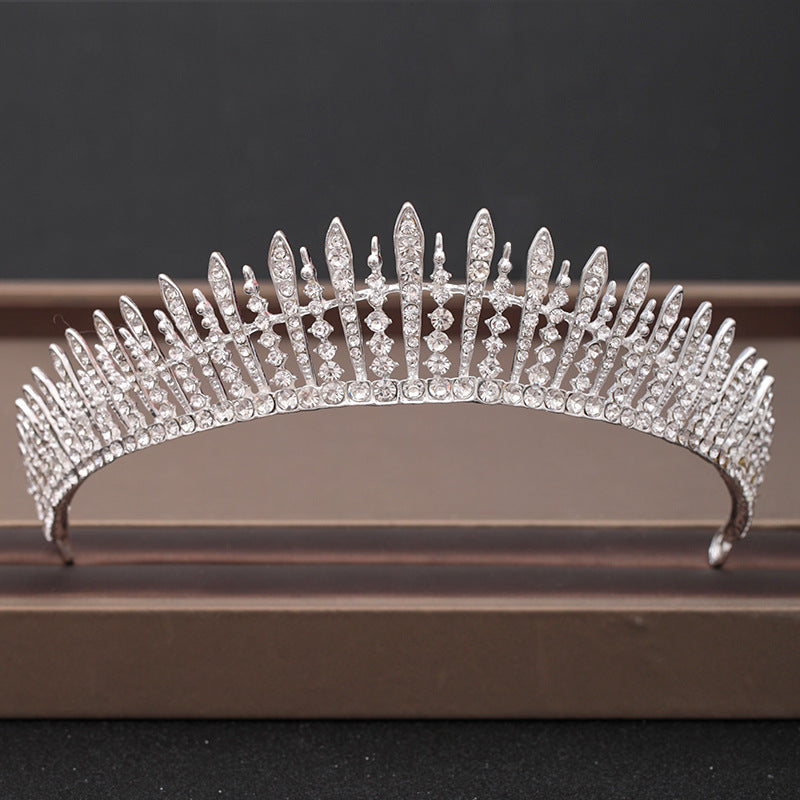 Baroque Rhinestones Crystal Tiaras Bride Wedding Crown