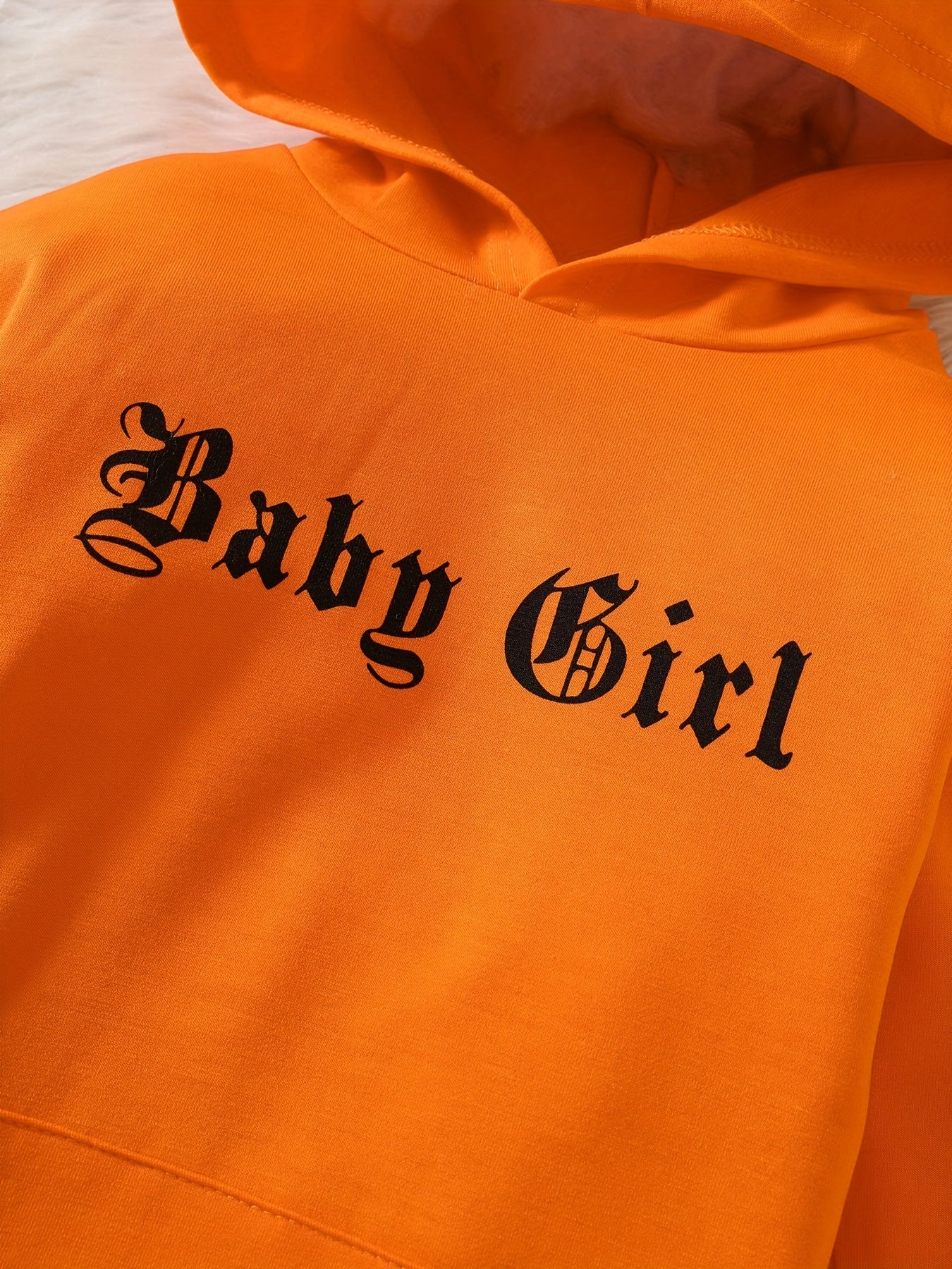 Baby Girl Long Sleeve Hoodie Dress With Large Pockets Sweatshirt