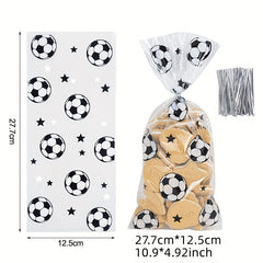 25pcs Soccer Gift Bags for Birthday Football Theme Party