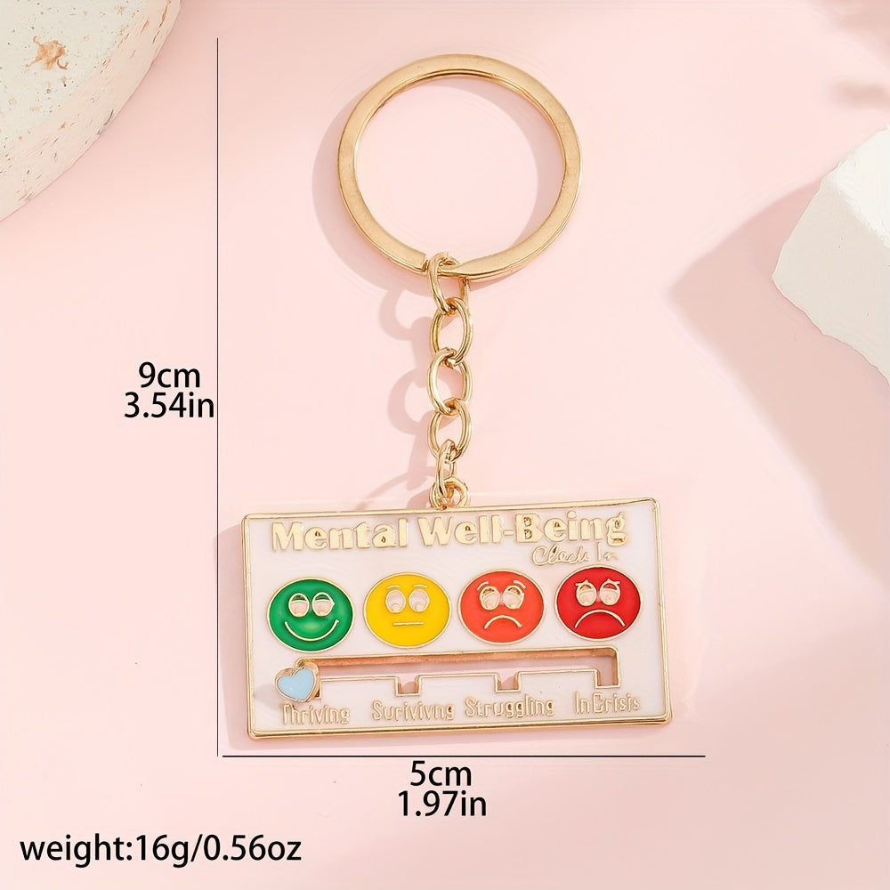 Colorful Zinc Alloy Keychain Men's Holiday Gift